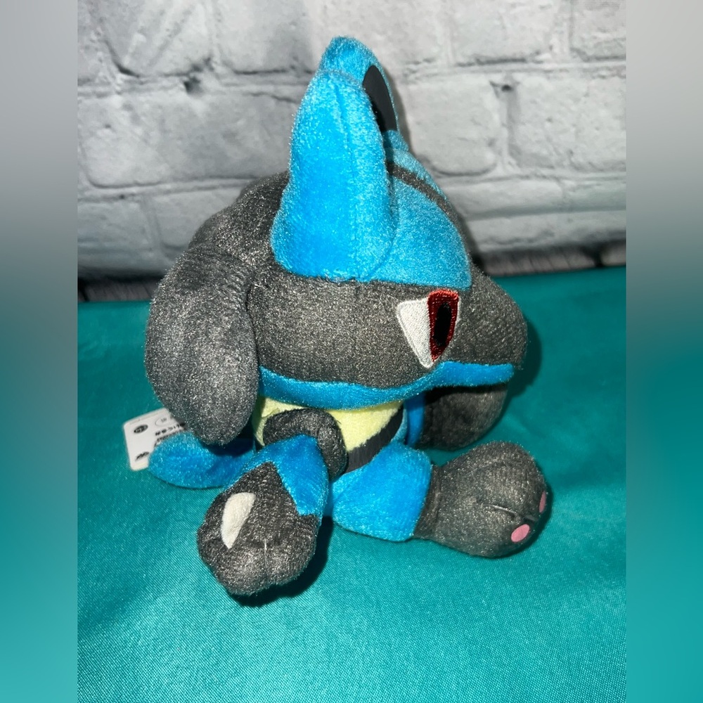 Lucario Pokémon Plush Toy with Japanese‎ Label New - Picture 2 of 8